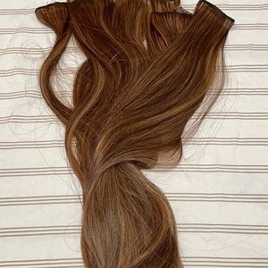 Clip on Brown Hair Extensions